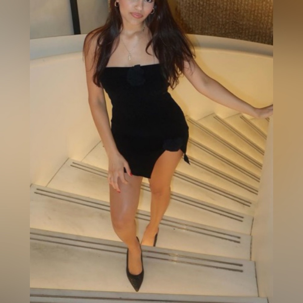 With Jean Black Mercer mini dress